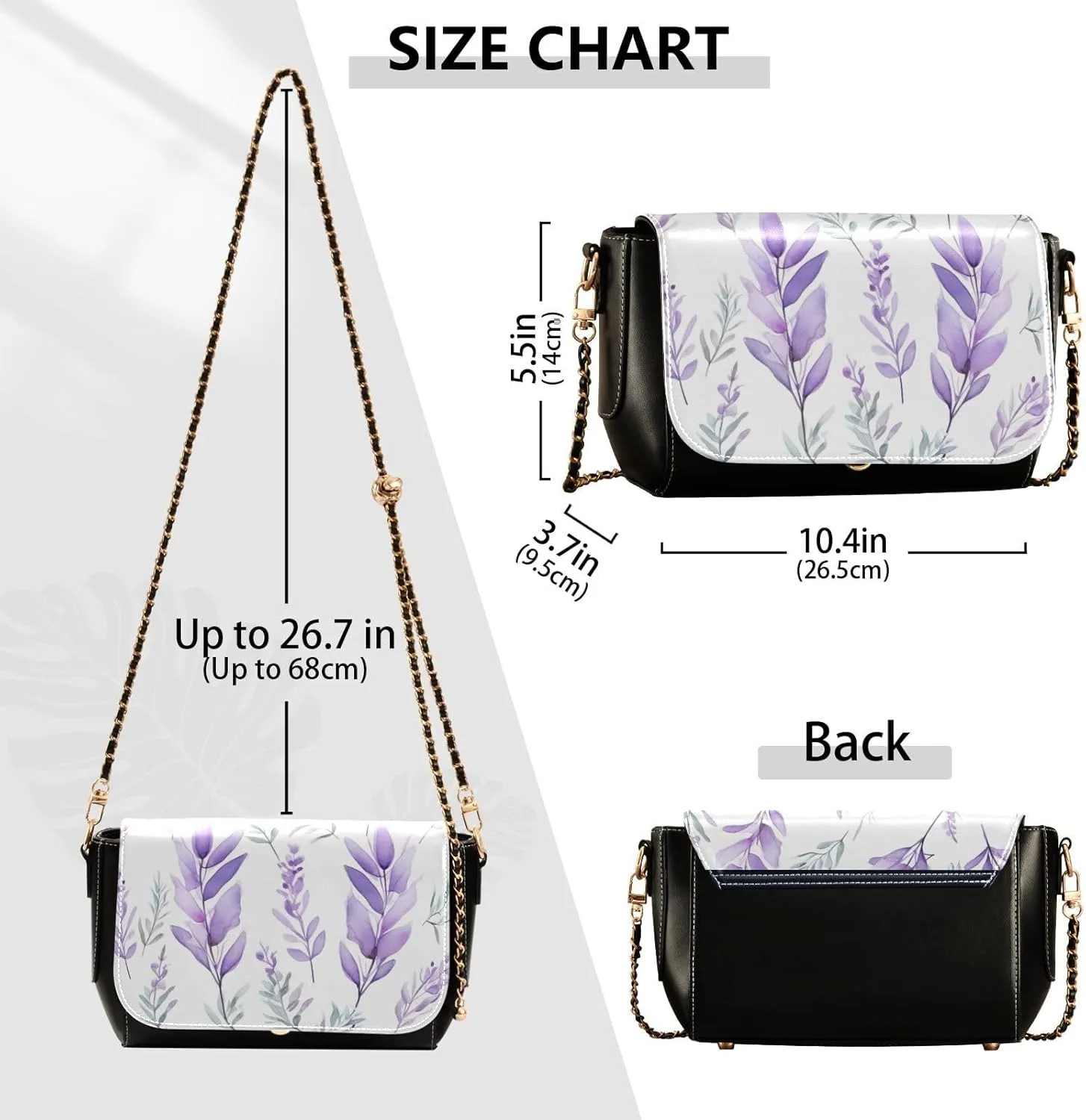 Pink Roses with Leaves Women's Shoulder Bag, Leather Crossbody Bags for Women