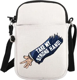 PLITI Horror Movie Crossbody Bag Scary Movie Crossbody Purse Take My Strong Hand Scary Movie Gift Horrible Movie Merchandise