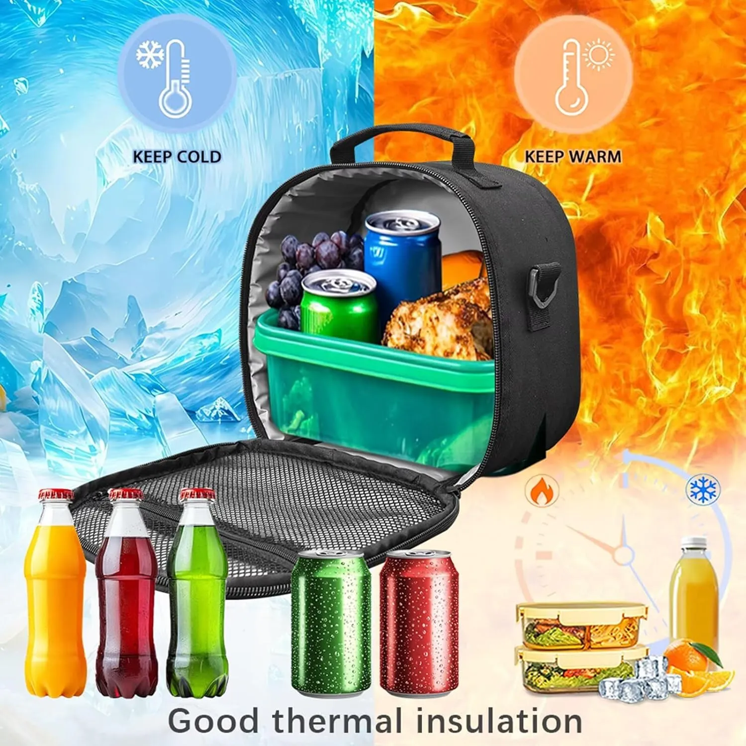 Poceacles Boys Girls Backpack Set 4-Piece Kids Teens School Backpack Set with Lunch Box Bag Pencil Case Water Bottle Holder for Elementary Middle School, Butterfly Union Jack