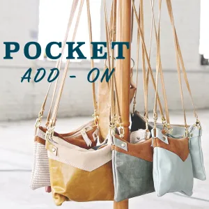 Pocket Add-On For Permanent Baggage Medium Leather Crossbody Bags
