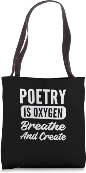 Poetry is Oxygen Book Author Tote Bag