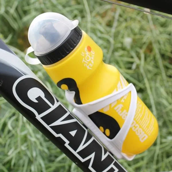 Portable Outdoor Bicycle 750mL Sports Drink Jug Water Bottle Yellow & Green