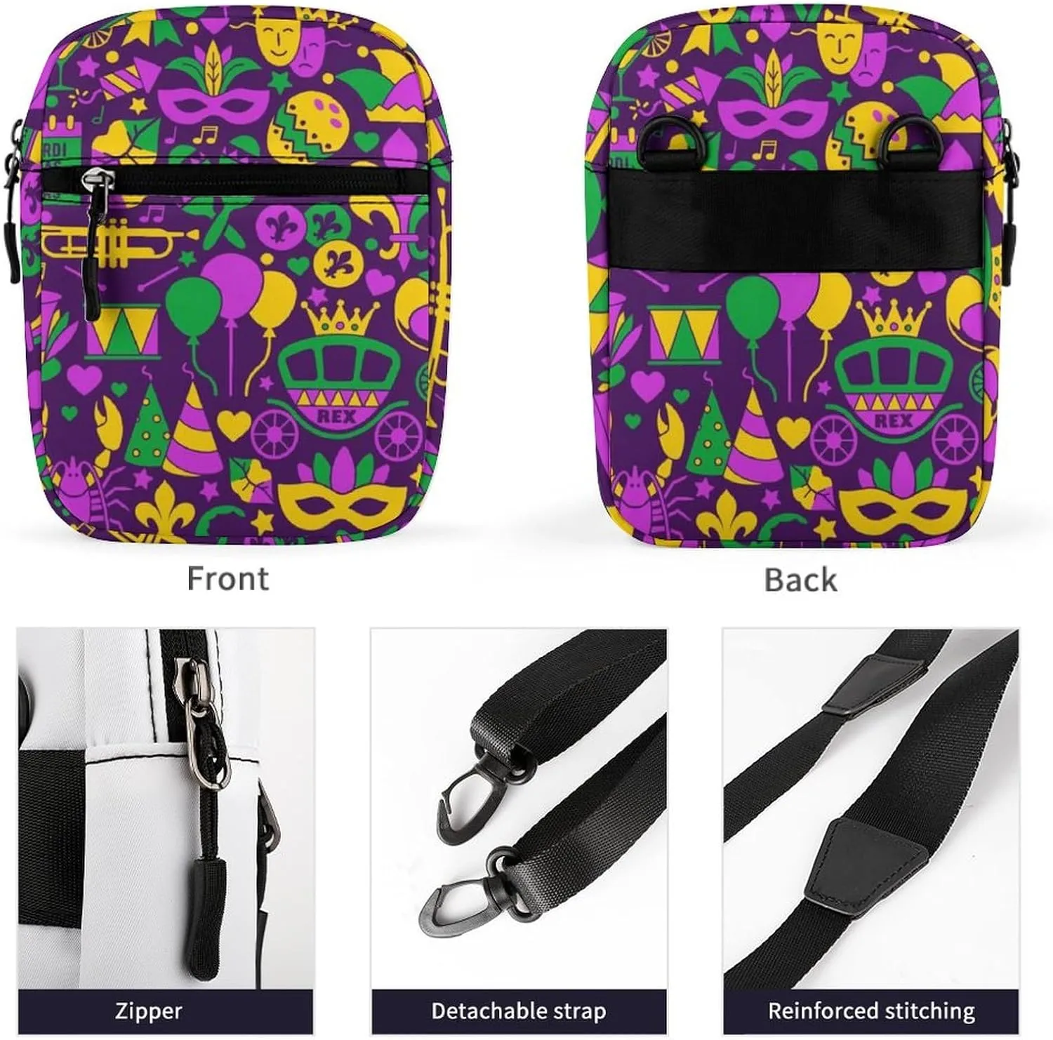 Portable Small Crossbody Bag for Women Men, Casual Mini Cell-phone Pouch Travel Shoulder Bag