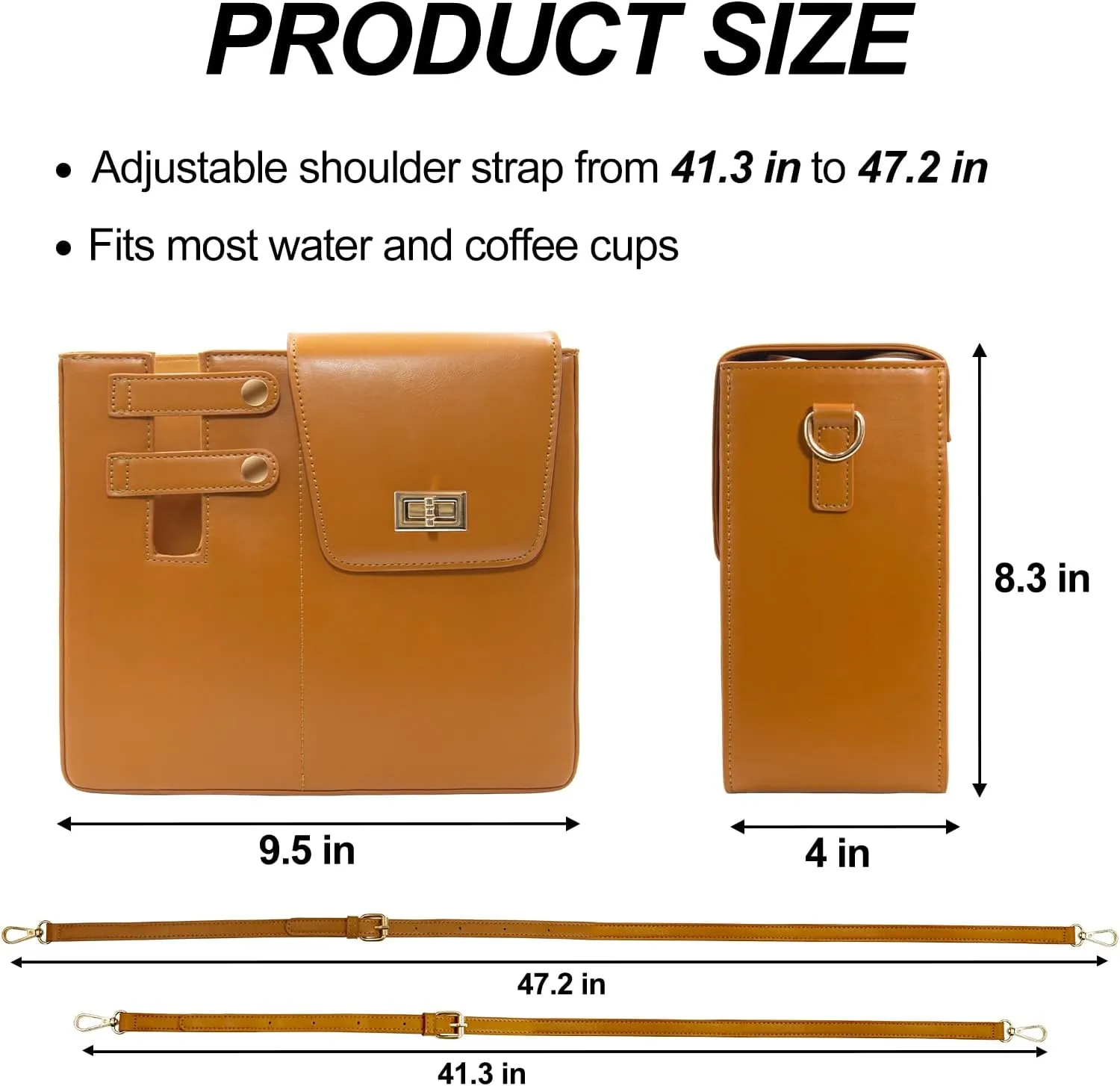 Portable Water Bottle Purse for Stanley Cup,Outdoor Crossbody Bag Compatible with Stanley Cup Bag, Sport Water Bottle Handbag