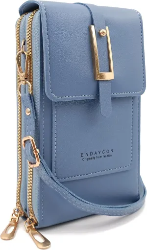 PORT&LOTUS Small Cell Cross Body Purses for Women Mini Shoulder Handbags Zipper Crossbody Bags