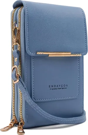 PORT&LOTUS Small Cell Cross Body Purses for Women Mini Shoulder Handbags Zipper Crossbody Bags