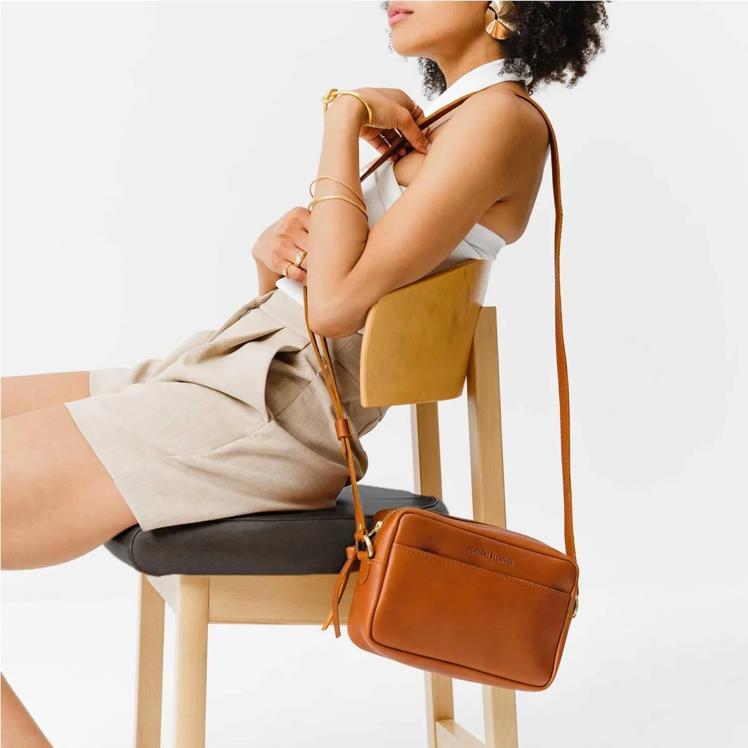 Portland Leather Goods Large Camera Bag Purse for Women – Handmade from the Finest Full-Grain Hides