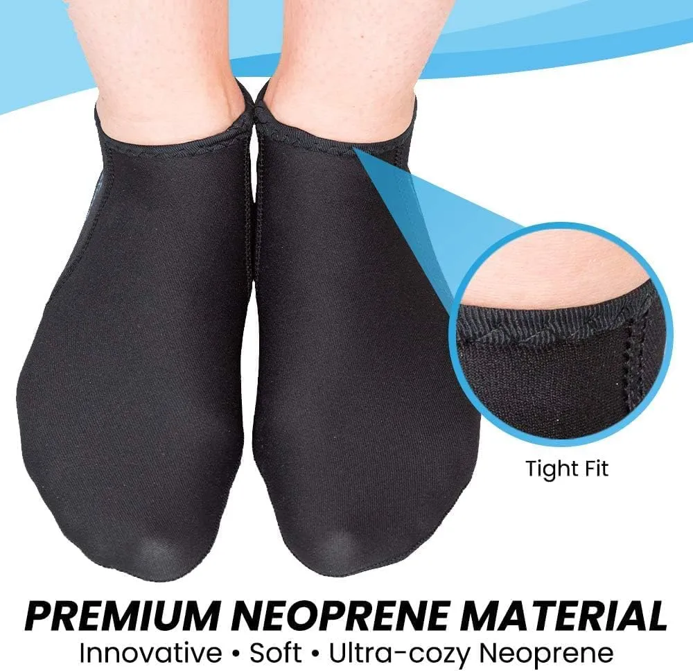 Premium Neoprene Socks Water Fin Sock Perfect for Water Sports, Snorkeling, Diving, Swimming