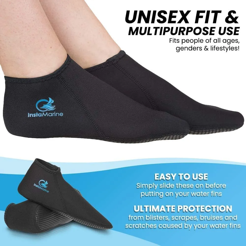 Premium Neoprene Socks Water Fin Sock Perfect for Water Sports, Snorkeling, Diving, Swimming