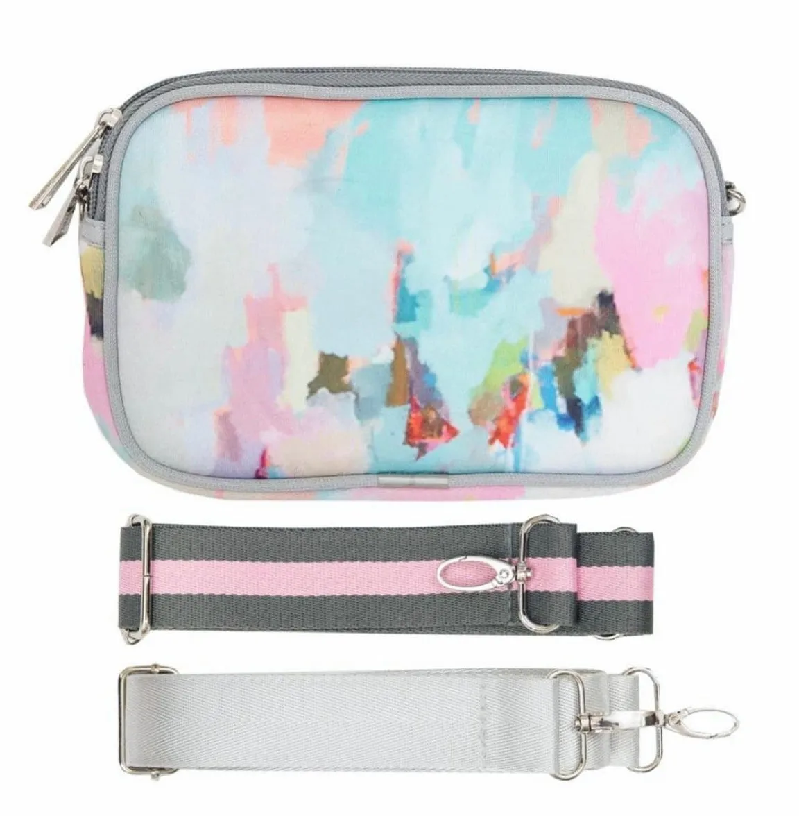 PRENELOVE DUAL ZIPPER CROSSBODY BAG LAURA PARK DESIGNS BROOKS