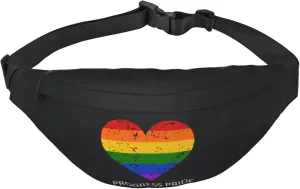 Pride Month Lgbtq Gay Pride Pattern Unisex Fashion Sporty Multi-Purpose Crossbody Bags Waist Bag With Adjustable Strap For Outdoors Running Cycling