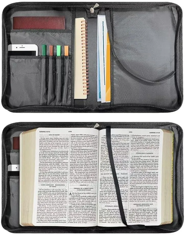 PU Leather Bible Case Carrier Crossbody Bag, Dinosaur Pattern, M