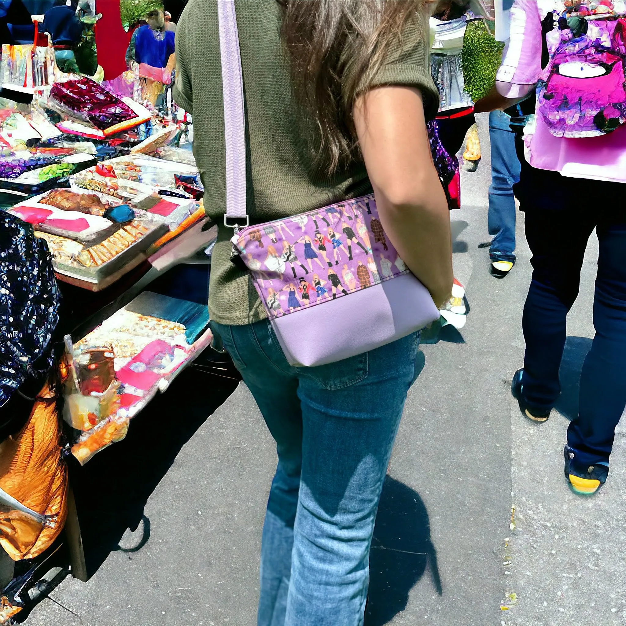 Purple Swift Crossbody Bag