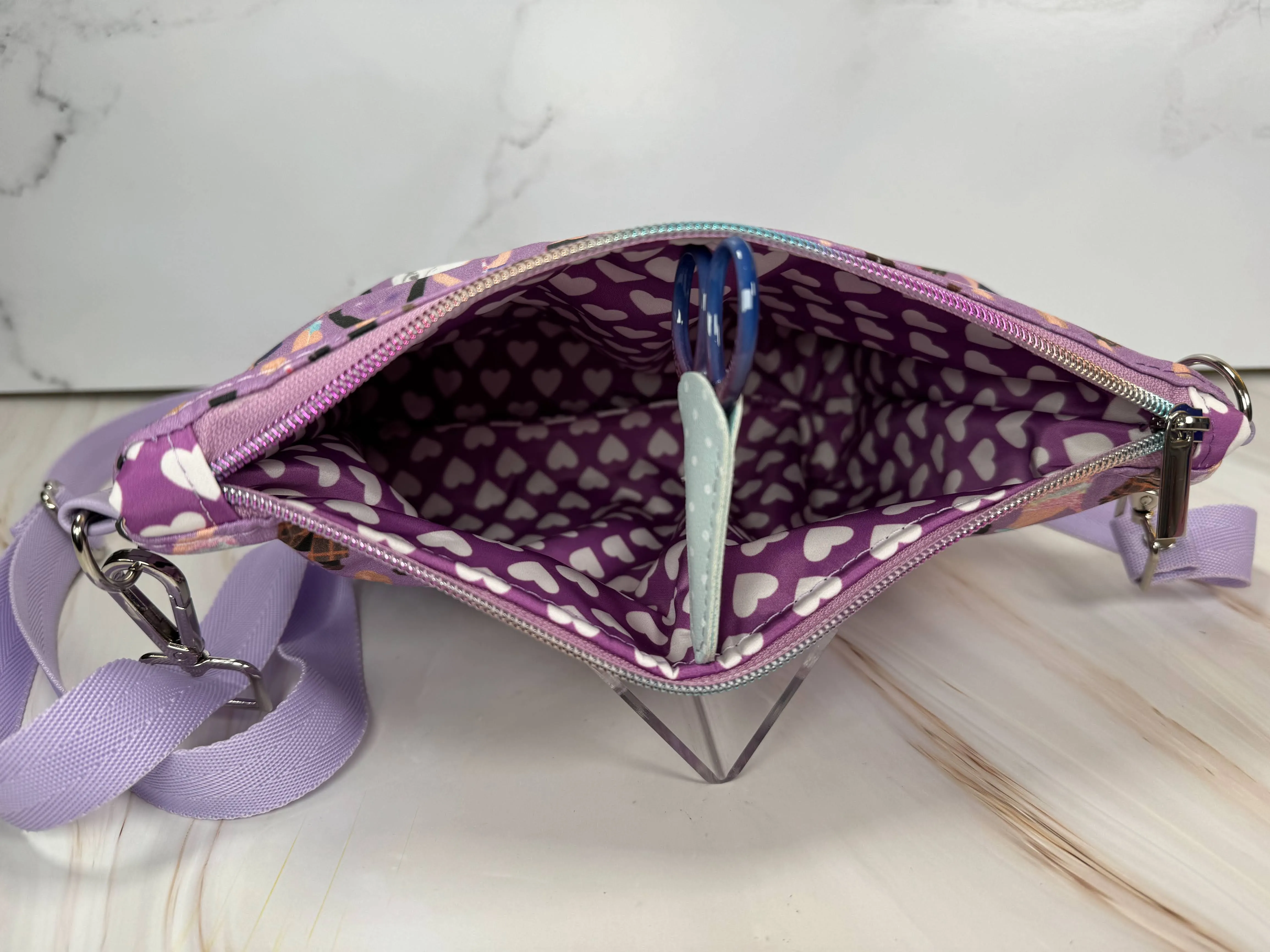 Purple Swift Crossbody Bag