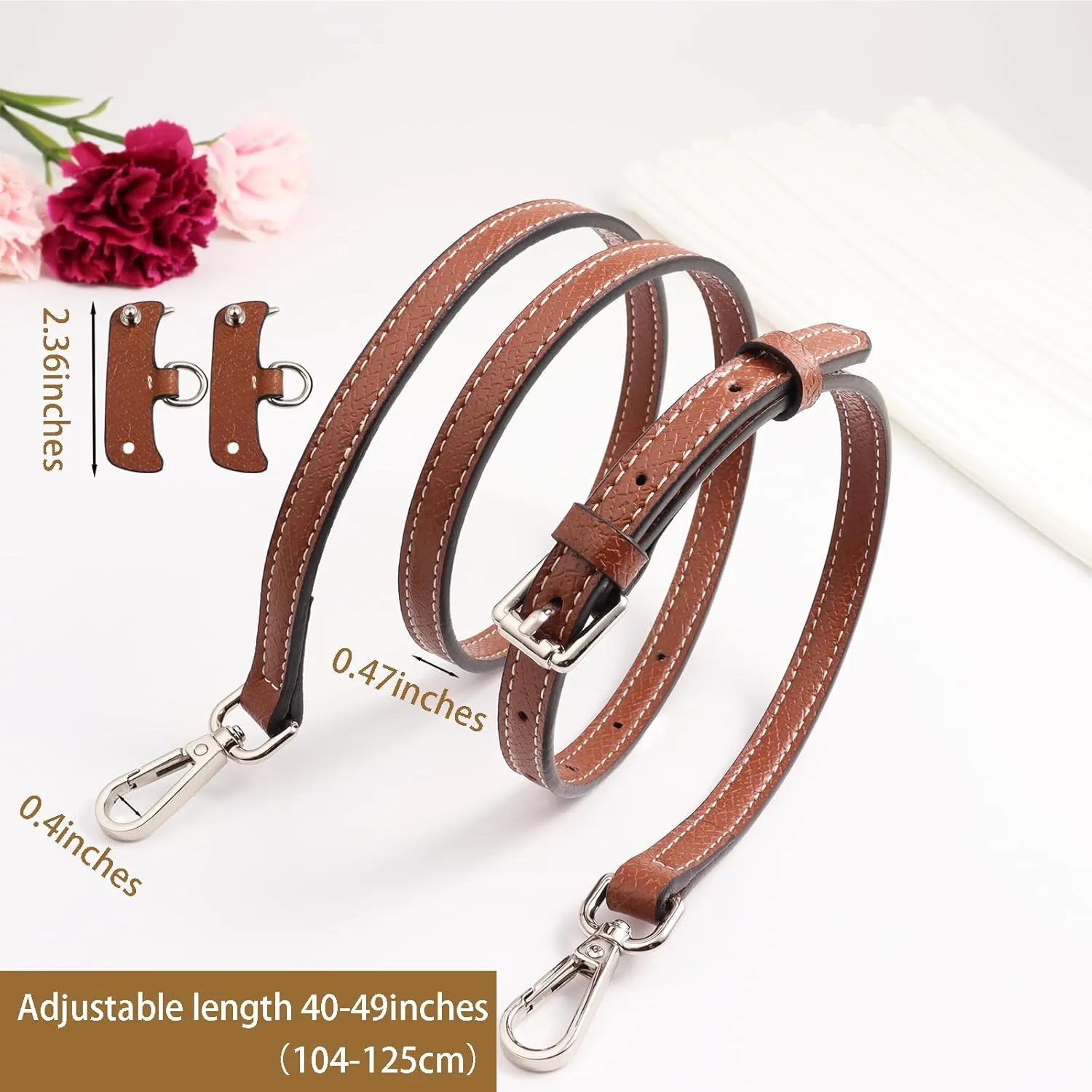 Purse Strap Kit for Longchamp Bag，Crossbody Strap Compatible for Longchamp Mini Pouch Conversion Kit