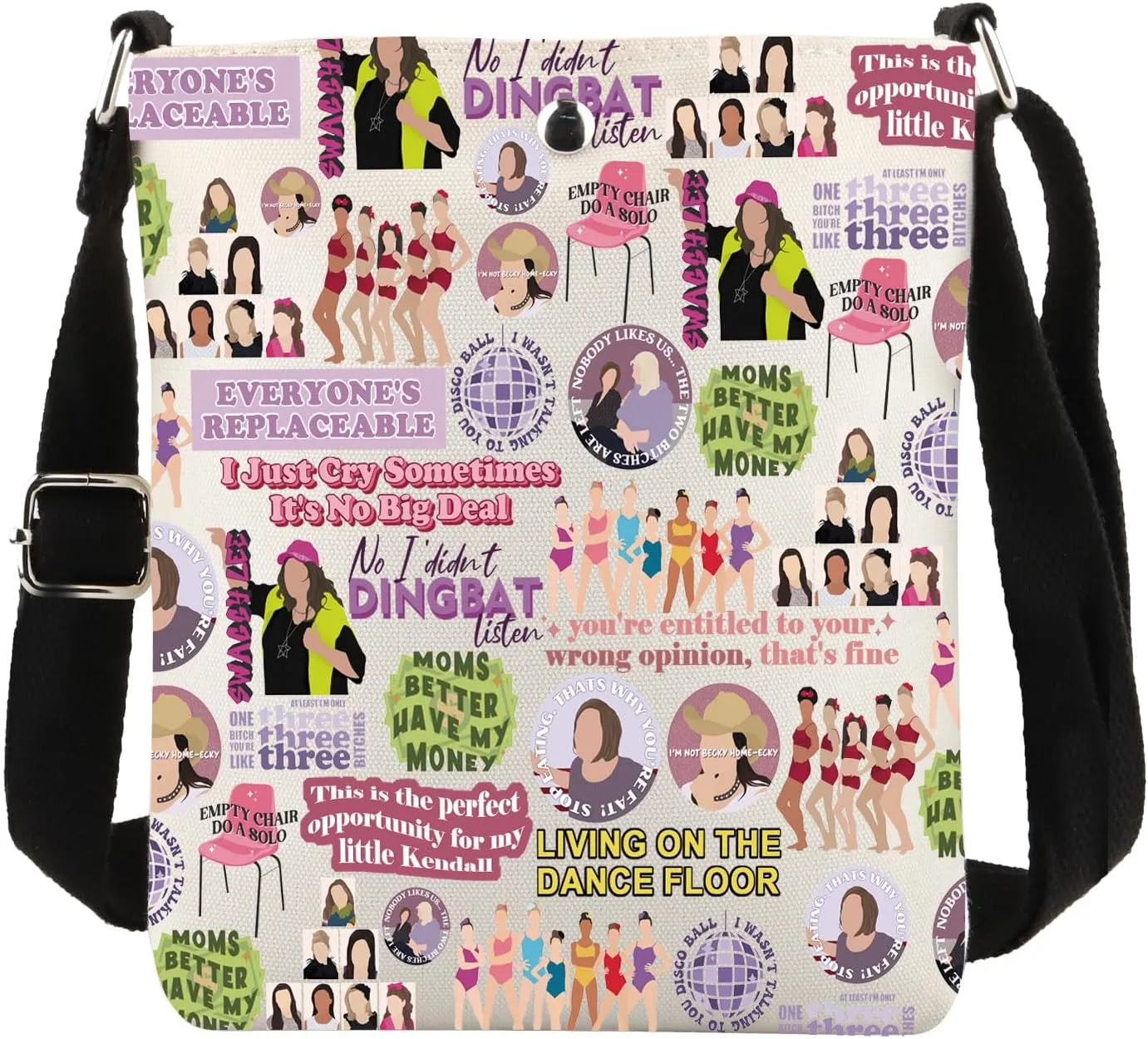 PWHAOO TV Show Inspired Gift Dance Makeup Bag Dancing Lover Cosmetic Bag Reality TV Show Merch