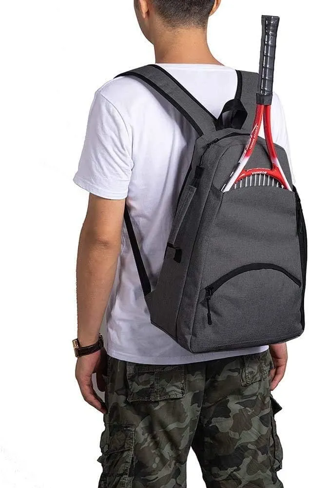 QCWN 2 Raquet Tennis Bag,Tennis Bags For Men Women,Tennis Backpack,Durable Tennis Bookbag,Tennis Pickleball Bag,Tennis Bag Waterproof,Raquet Carrier for Balls, Pickleball Paddles, Badminton Rackets