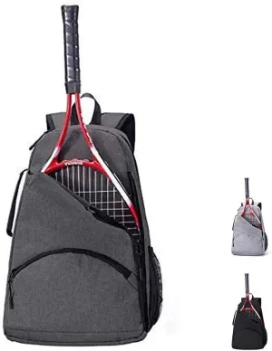 QCWN 2 Raquet Tennis Bag,Tennis Bags For Men Women,Tennis Backpack,Durable Tennis Bookbag,Tennis Pickleball Bag,Tennis Bag Waterproof,Raquet Carrier for Balls, Pickleball Paddles, Badminton Rackets