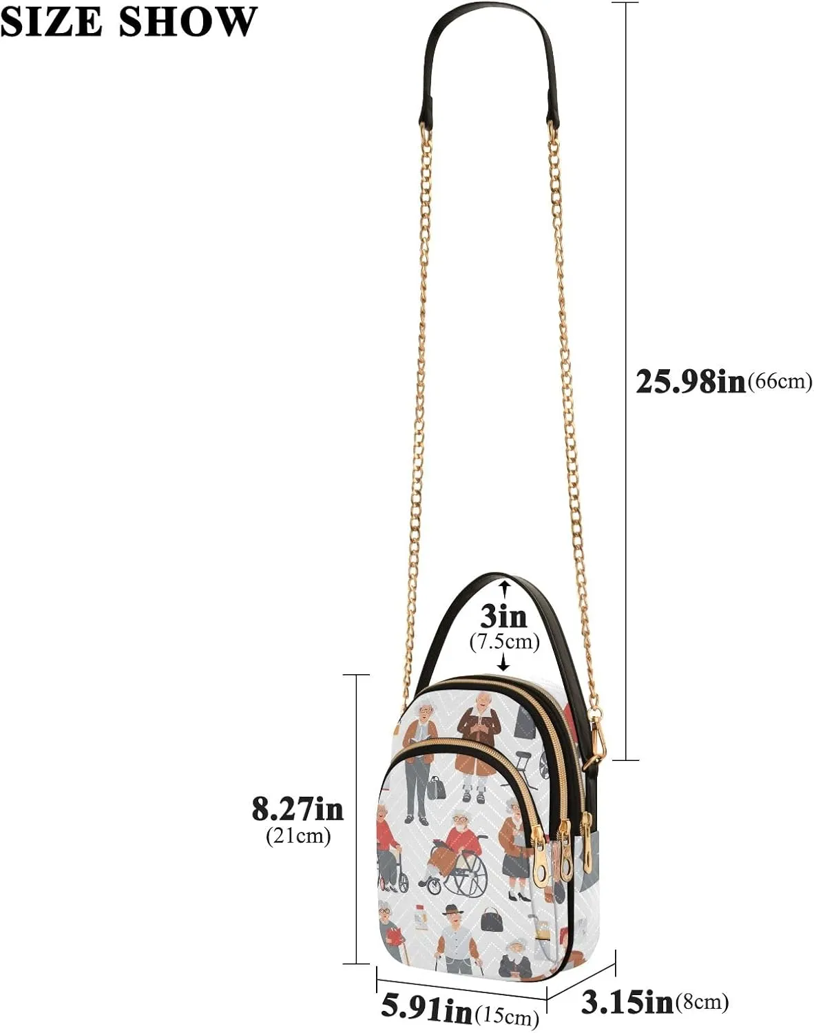 Quilted Handbag Chain Purse for Women