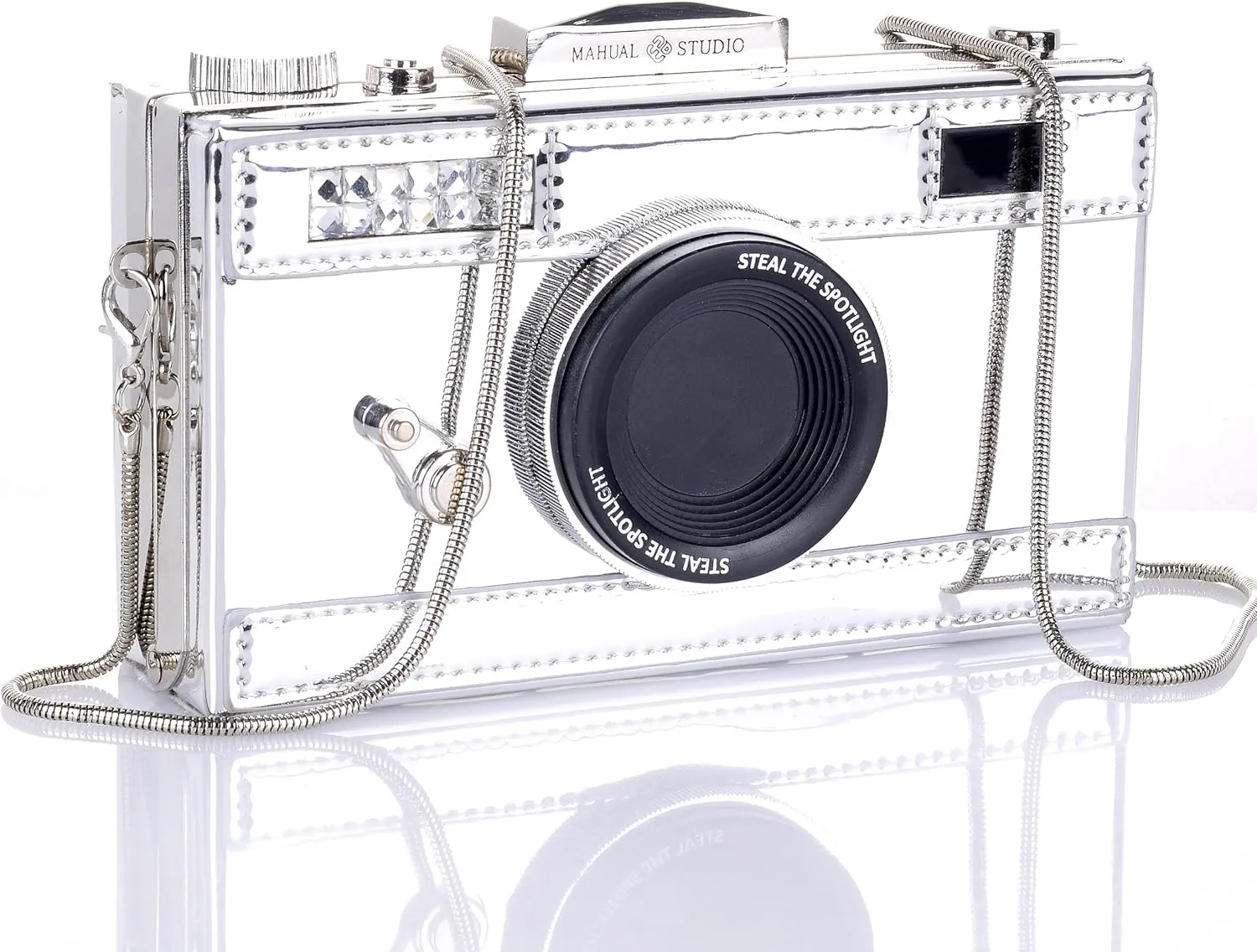 QZUnique Camera Shoulder Bag Snapshot PU Leather Crossbody Bag Vintage Novelty Cute Handbag Purse