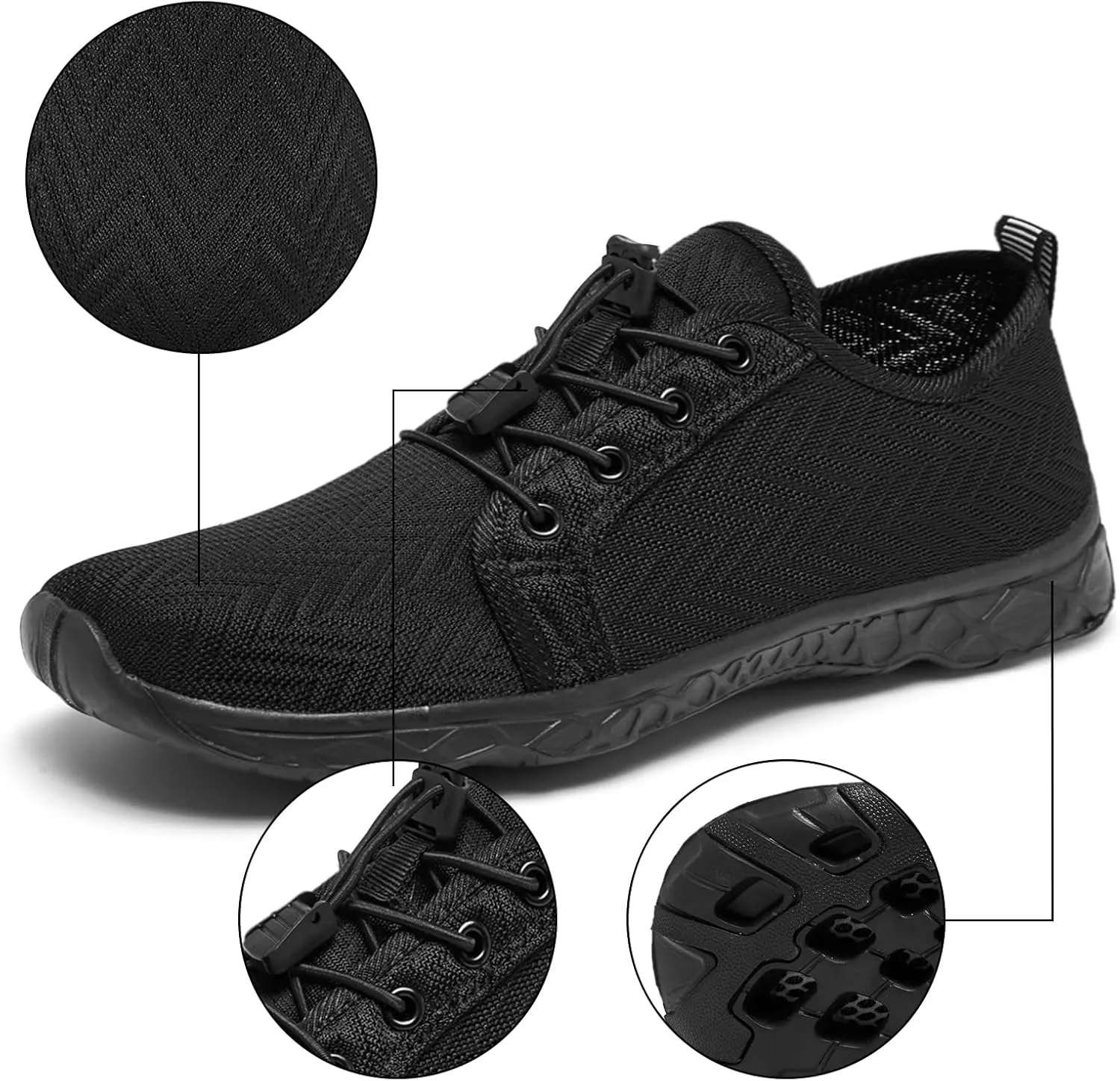 Racqua Women Men Breathable Mesh Water Shoes