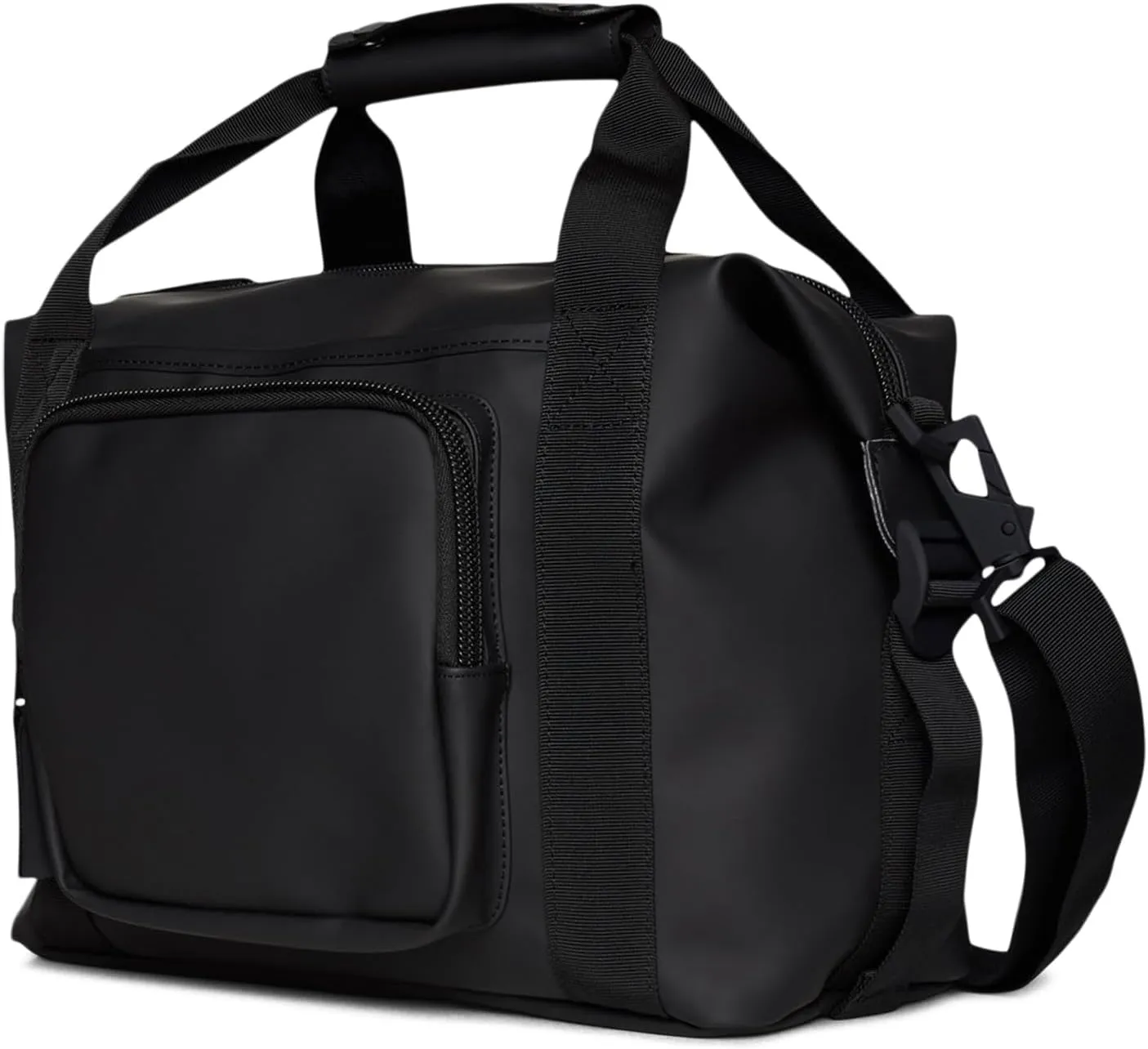 RAINS Texel Kit - Waterproof Utility Bag for College or Work, Multiple Storage Options, Shoulder & Crossbody, Fits Telescopic Handle Suitcases (Black)