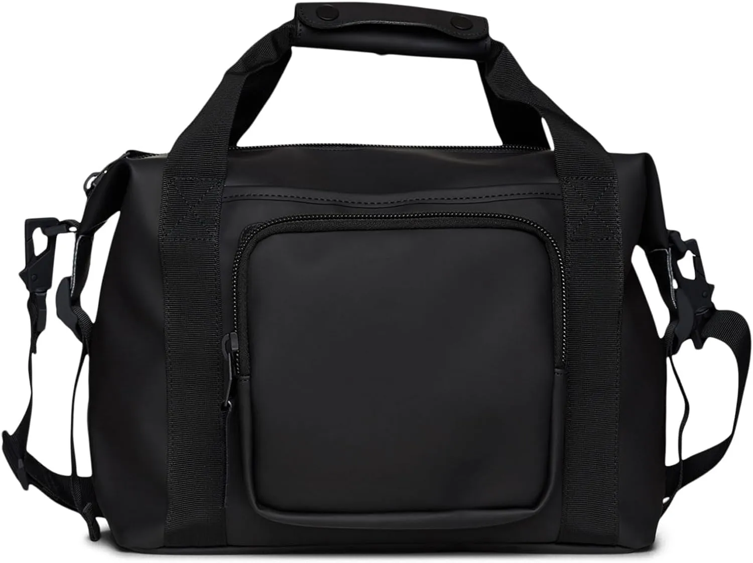 RAINS Texel Kit - Waterproof Utility Bag for College or Work, Multiple Storage Options, Shoulder & Crossbody, Fits Telescopic Handle Suitcases (Black)