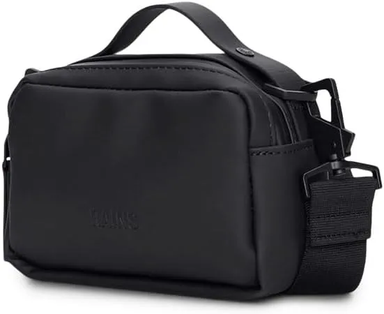 RAINS Unisex Waterproof Crossbody Sling Fanny Bag - Versatile Black Box Bag for Women & Men