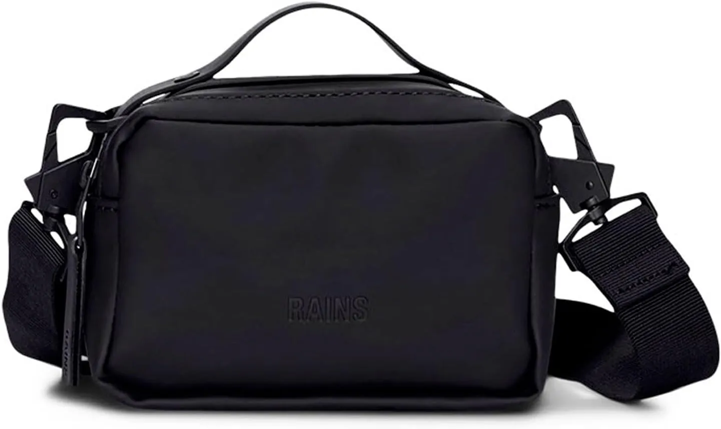 RAINS Unisex Waterproof Crossbody Sling Fanny Bag - Versatile Black Box Bag for Women & Men
