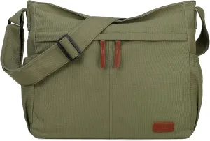 RAVUO Messenger Bag With Inner Organized Pockets, Large Hobo Crossbody Bag Lightweight Shoulder Purse for Women Men
