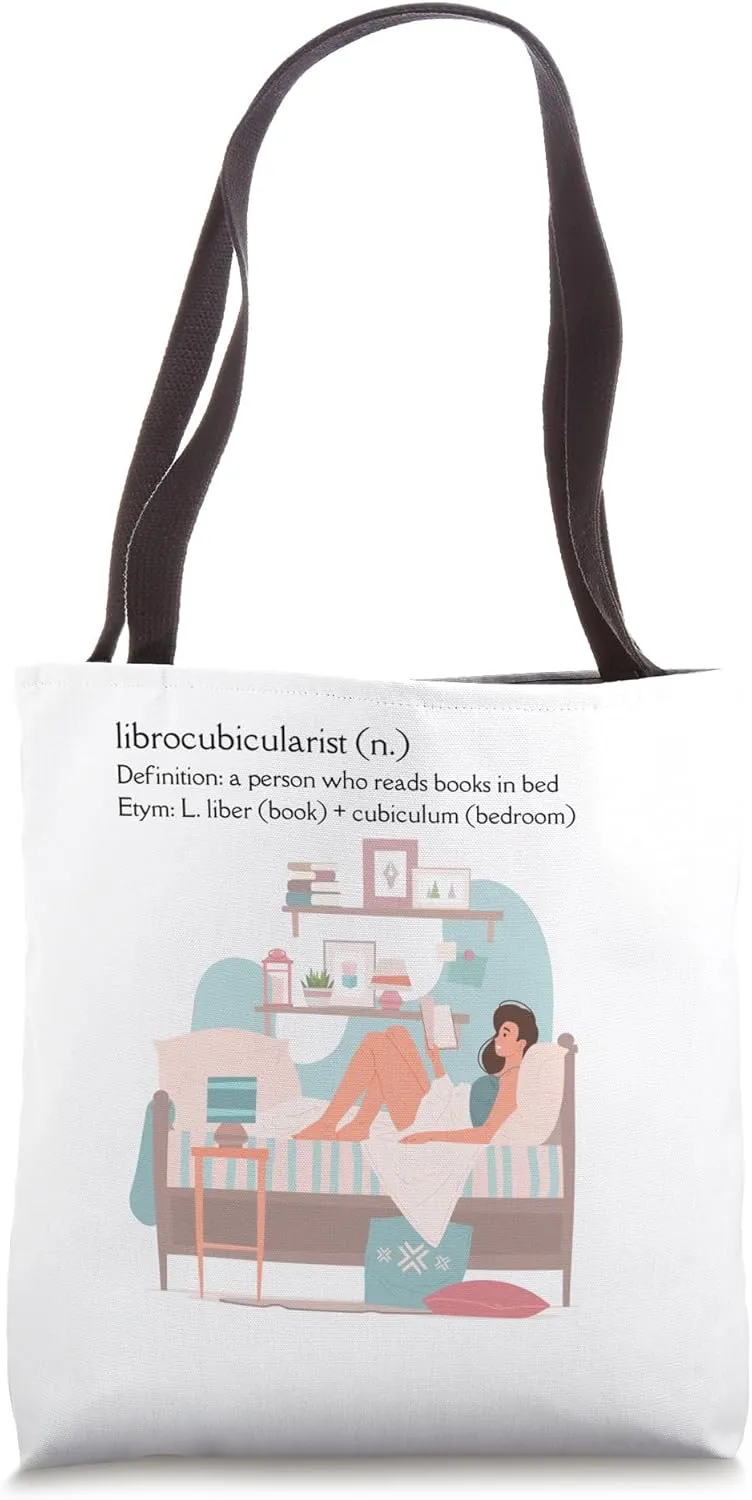 Reading In Bed Tote Bag