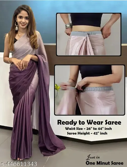 Ready to Wear Chinon Chiffon Silk Saree