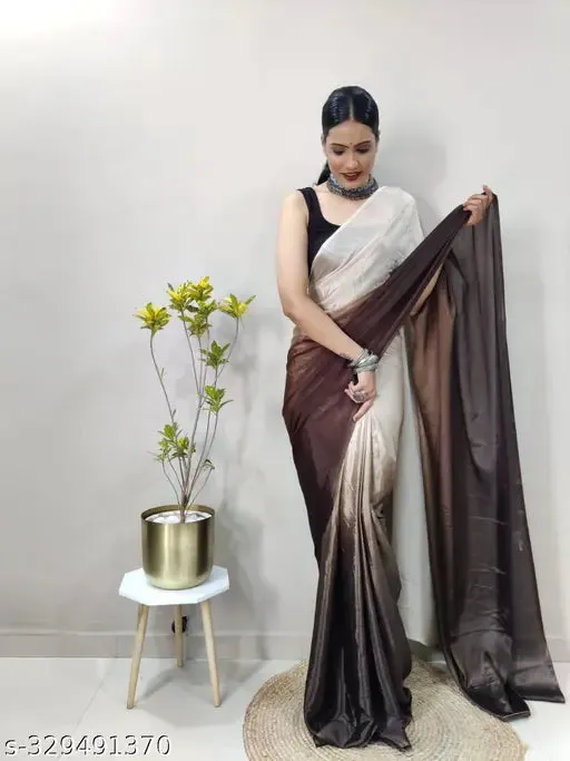 Ready to Wear Chinon Chiffon Silk Saree