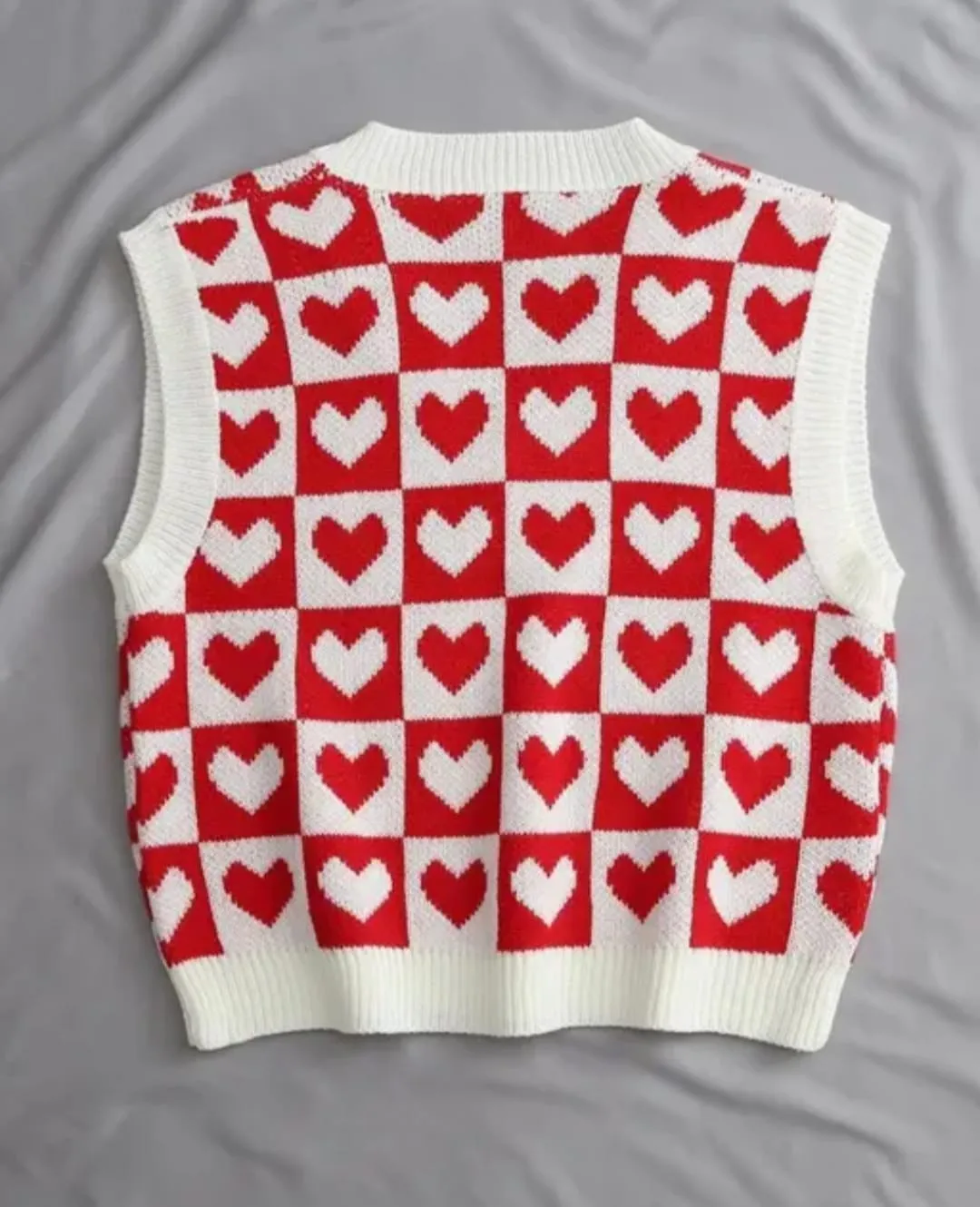 Red heart vest