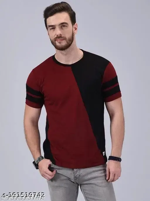 Reguler Fit Cotton Blend Tshirts For Casual Party Wear Tshirts.