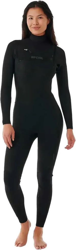 Rip Curl Womens Dawn Patrol 3/2mm Chest Zip Wetsuit 14VWFS - Black
