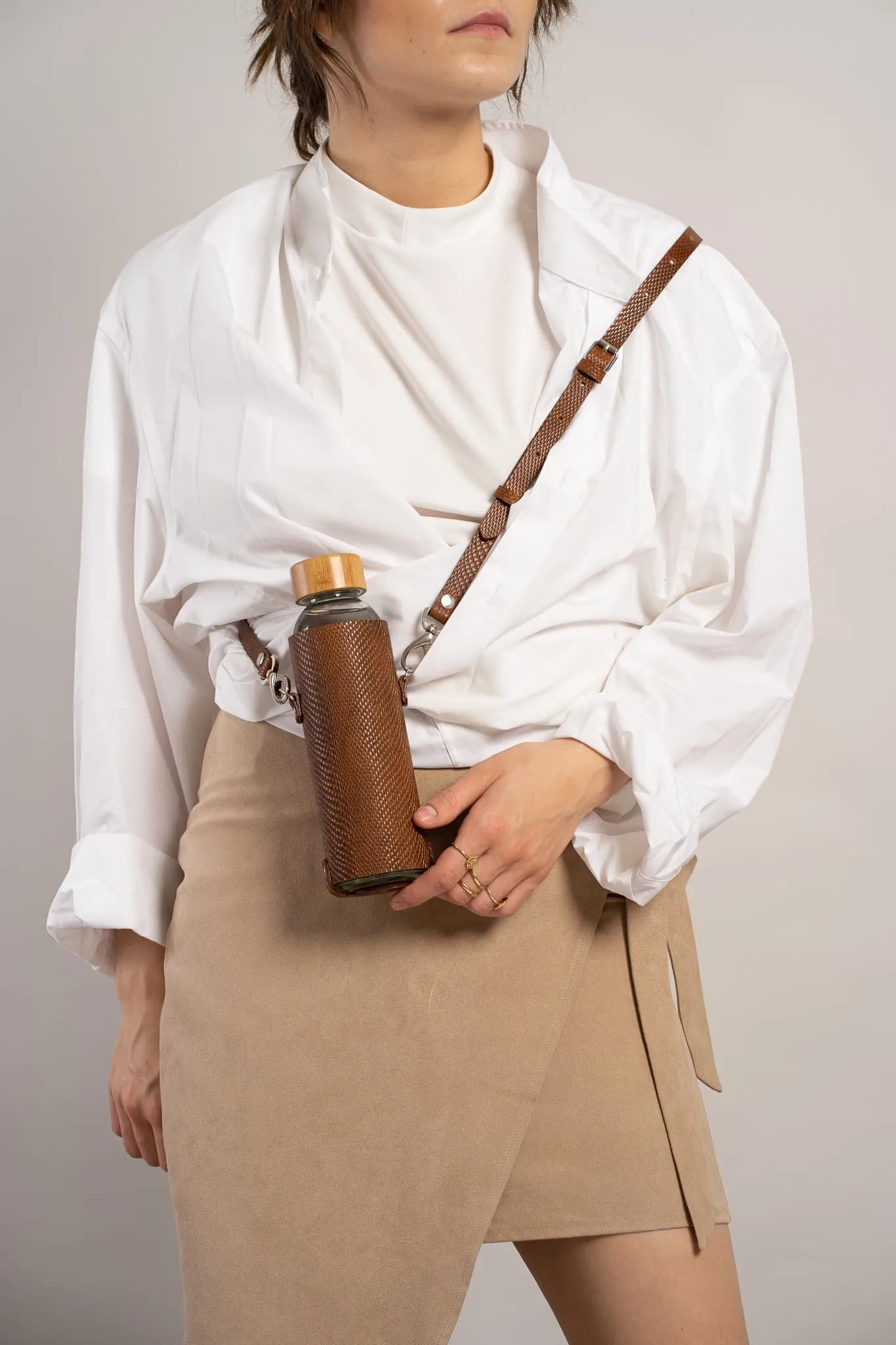Roberto Bottle Holder - Leather Bottle Holder