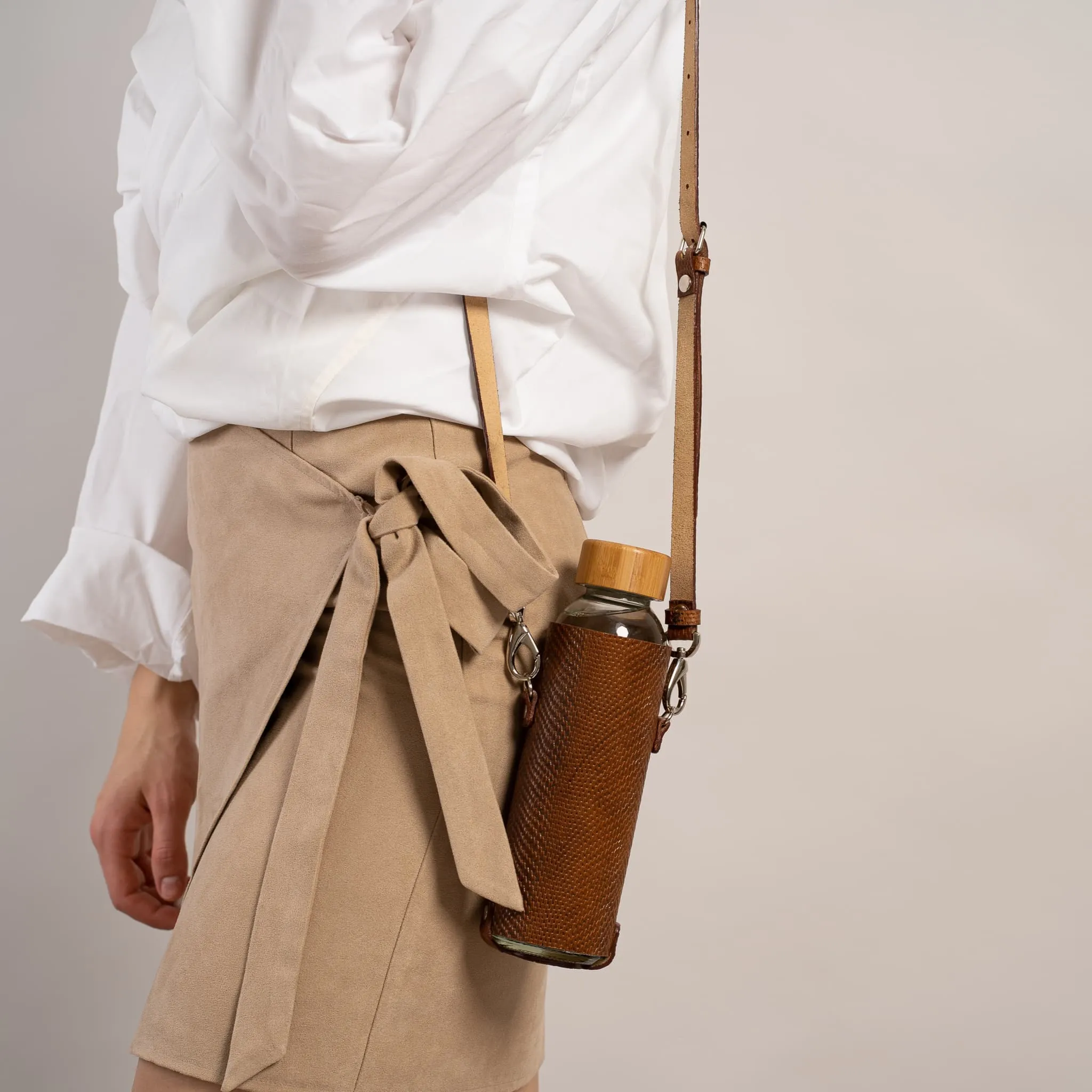 Roberto Bottle Holder - Leather Bottle Holder