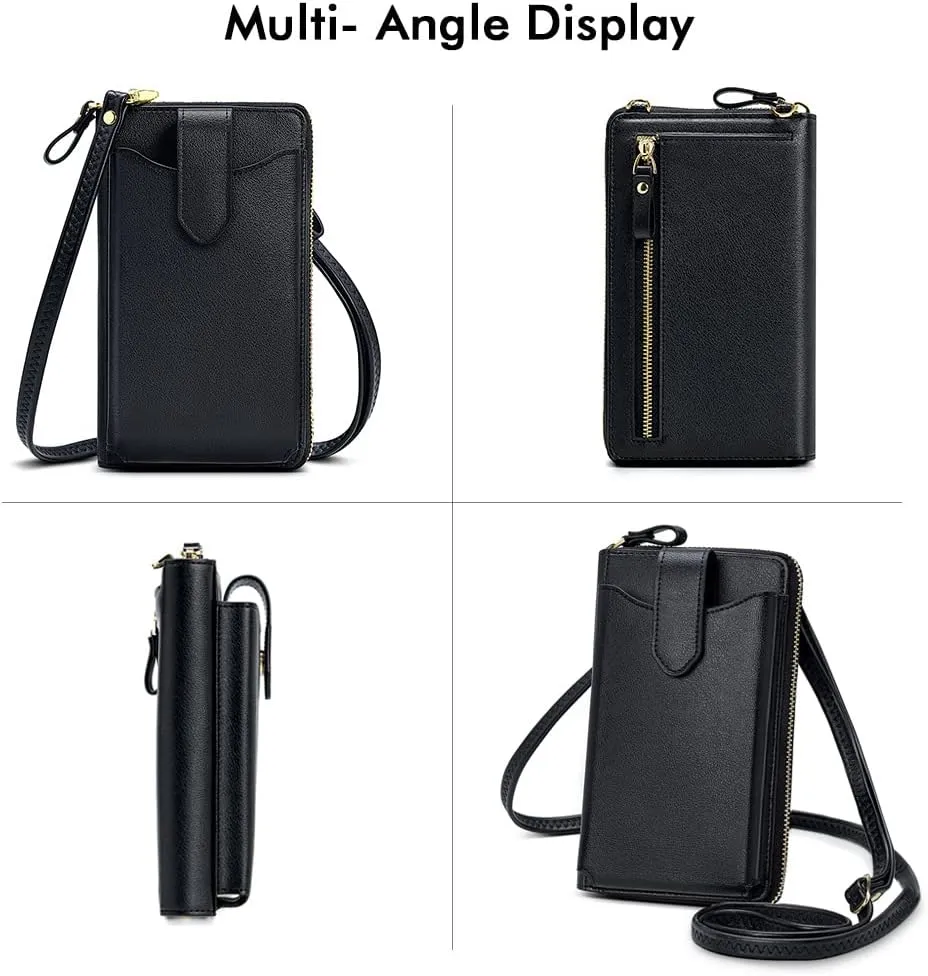 RONSIN Small Crossbody Phone Bag for Women Cell Phone Purse Wallet Mini Shoulder Bag with RFID Card Slots