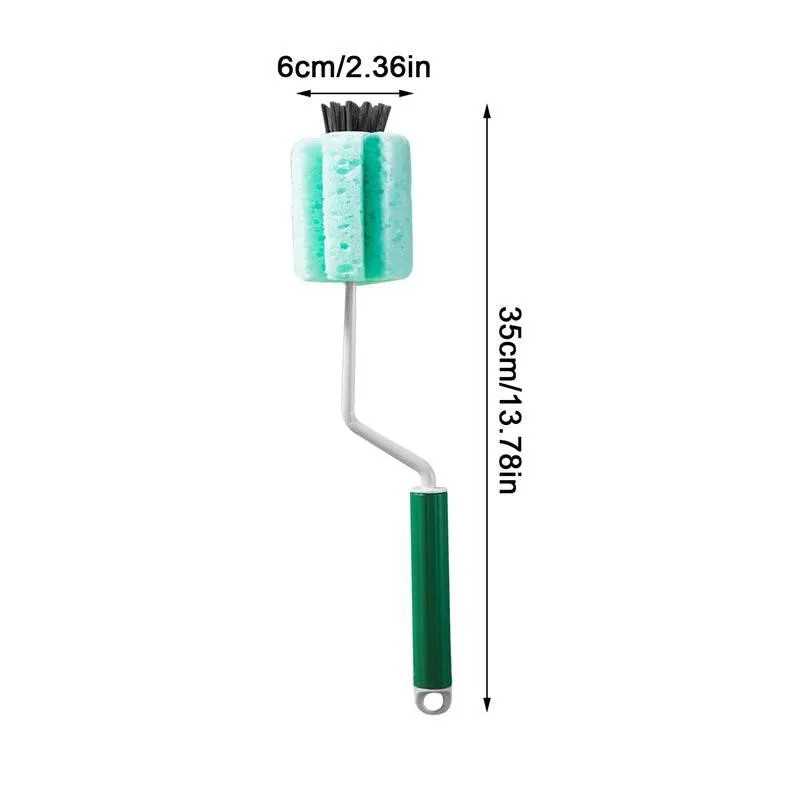 Rotating Long-Handle Bottle Glass Cleaner