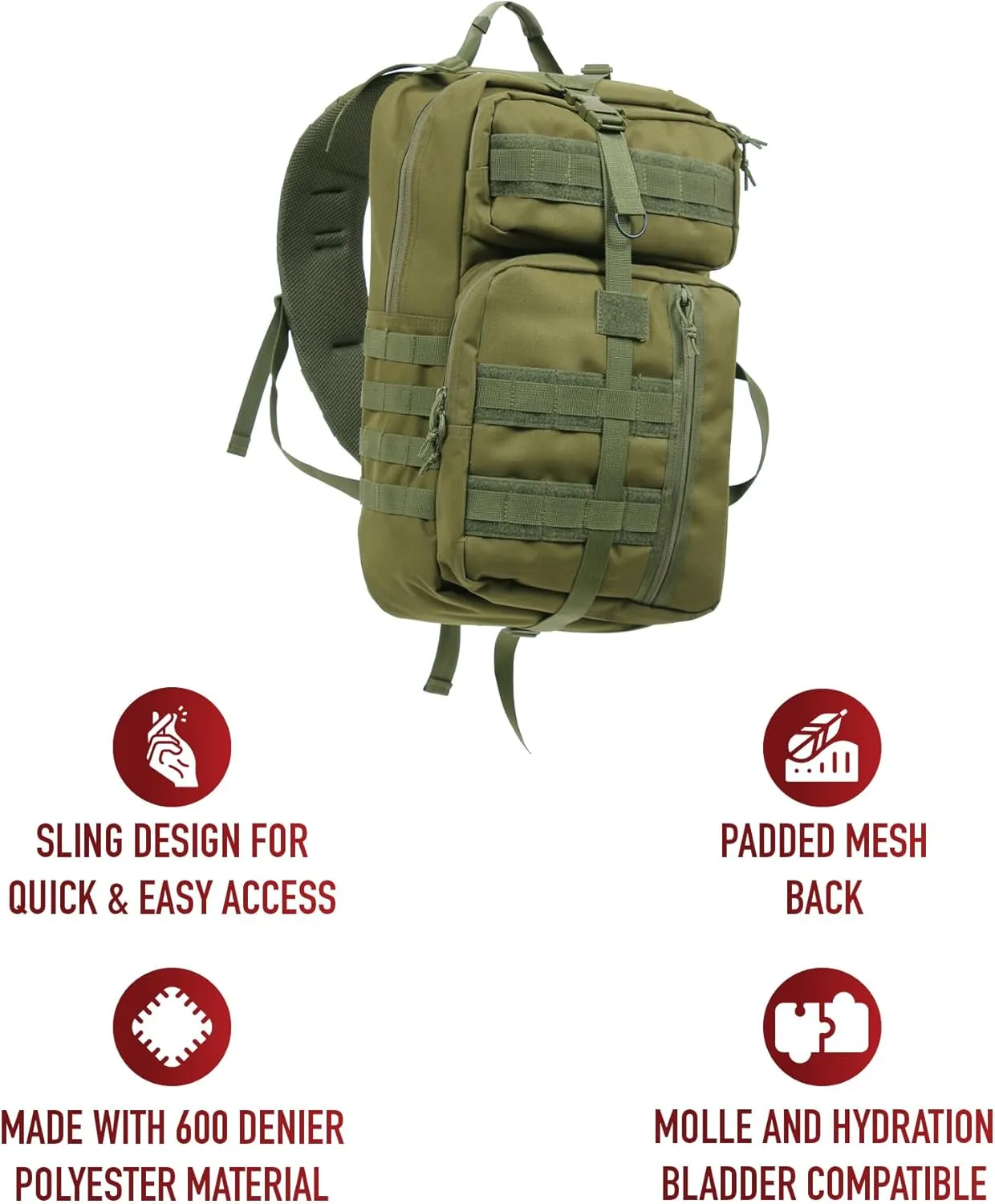 Rothco Tactisling Transport Pack, Olive Drab