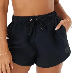 Roxy Women's Standard Beach Casual Loose Fitted, Elastic Waist Drawcord Swim Shorts, Quick-Dry