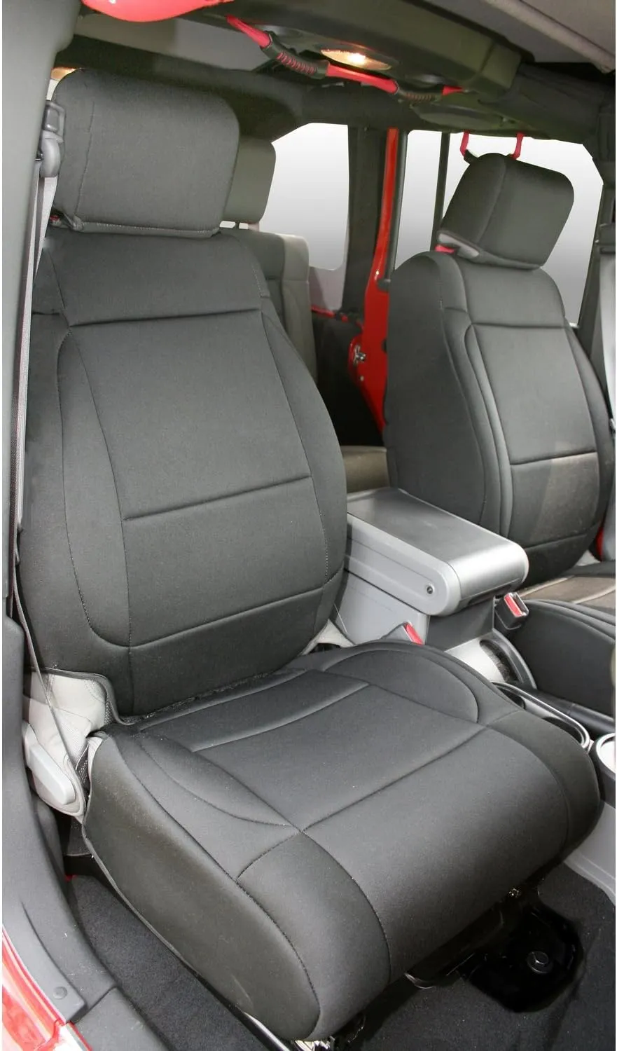Rugged Ridge | Seat Cover Kit, Front, Neoprene, Black | 13214.01 | Fits 2007-2010 Jeep Wrangler JK