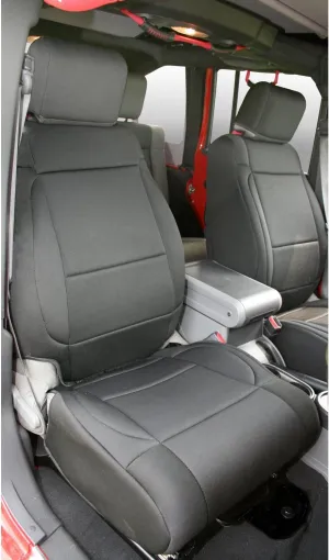 Rugged Ridge | Seat Cover Kit, Front, Neoprene, Black | 13214.01 | Fits 2007-2010 Jeep Wrangler JK