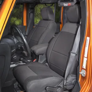 Rugged Ridge | Seat Cover Kit, Front, Neoprene, Black | 13215.01 | Fits 2011-2018 Jeep Wrangler JK Small
