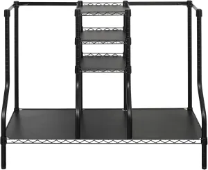 SafeRacks Golf Equipment Organizer Rack, Golf Bag Storage Rack for Garage, Fits 2 XL Bags & Accessories - Standard and Deluxe
