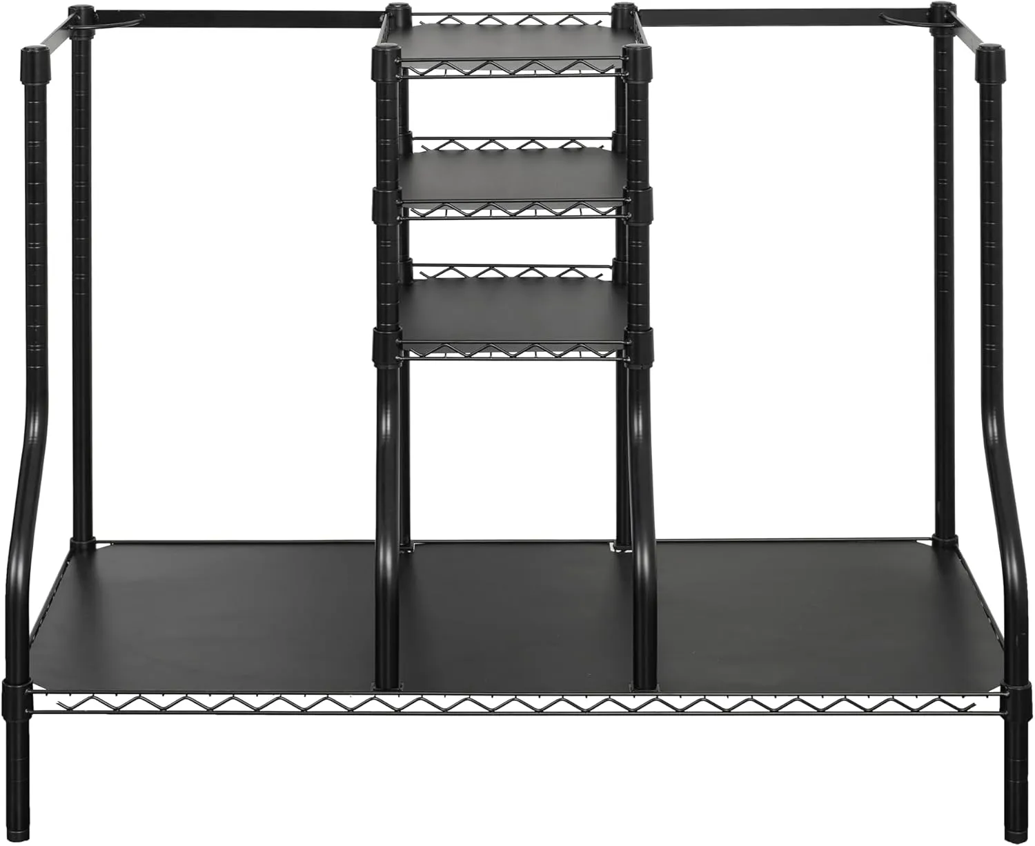 SafeRacks Golf Equipment Organizer Rack, Golf Bag Storage Rack for Garage, Fits 2 XL Bags & Accessories - Standard and Deluxe