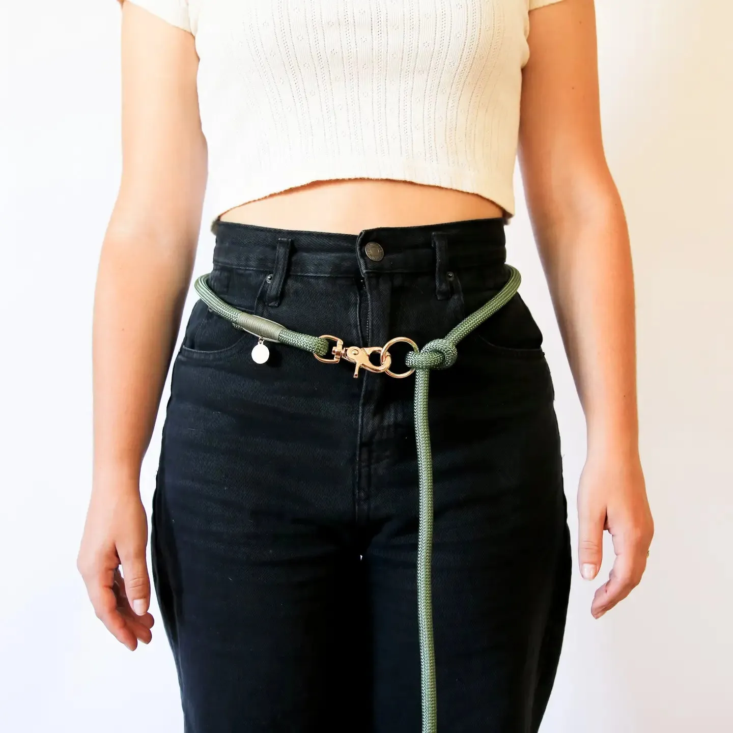 Sage Green Hands Free Adjustable Leash