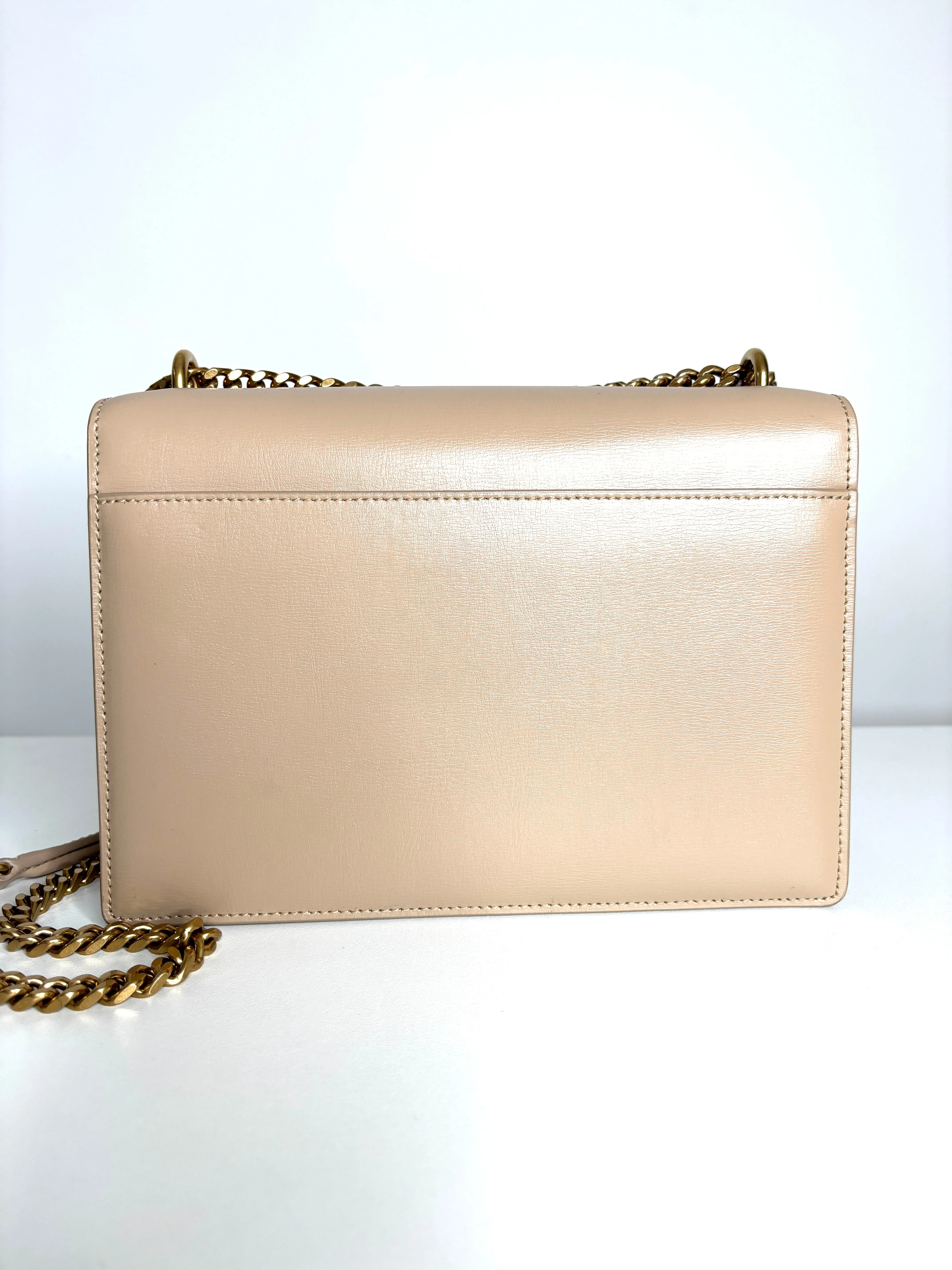 Saint Laurent Sunset Medium Beige Chain Crossbody Bag