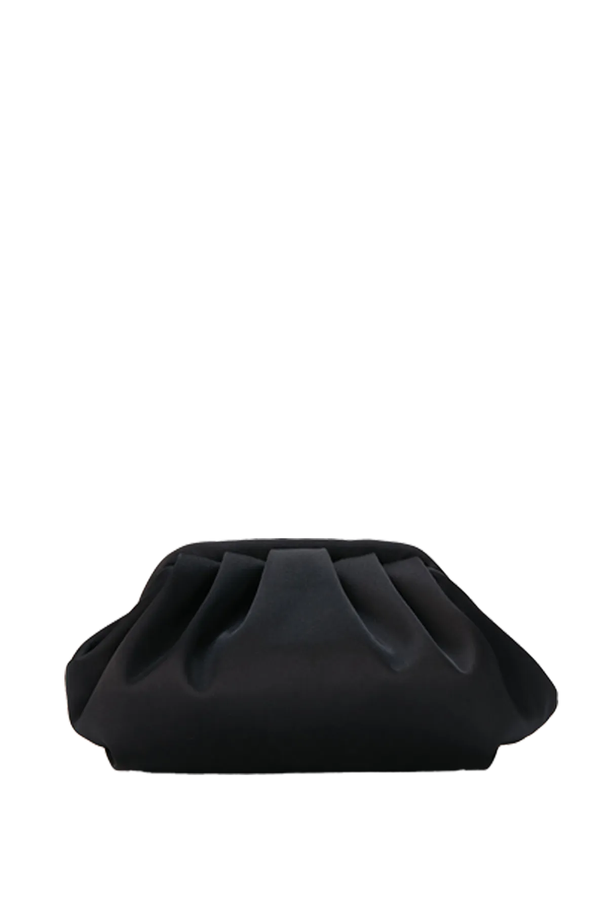 Satin Pouch Crossbody Bag - Black